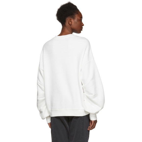 R13 Pleated Sleeve Sweatshirt. Size small - Picture 3 of 9